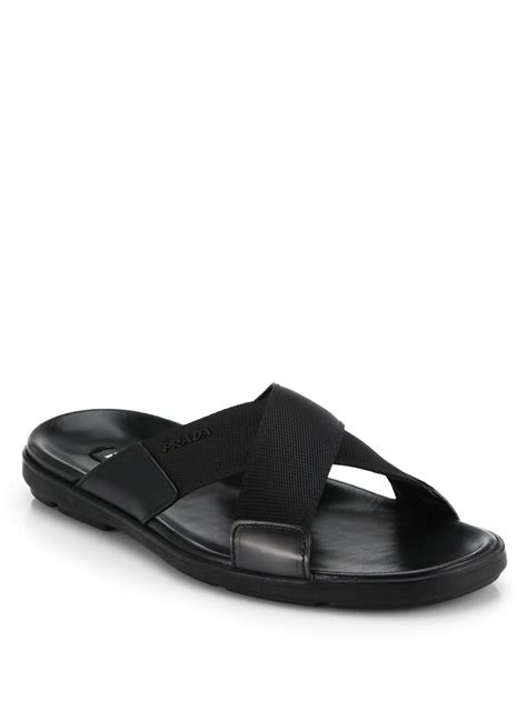 prada sandals men sale|Prada men's moccasins.